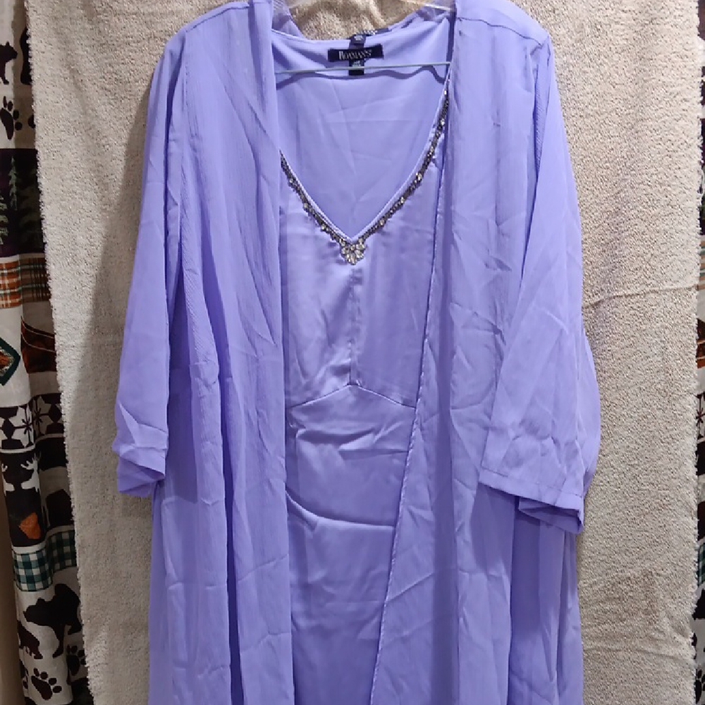 Roaman's Lavender Maxi Dress
